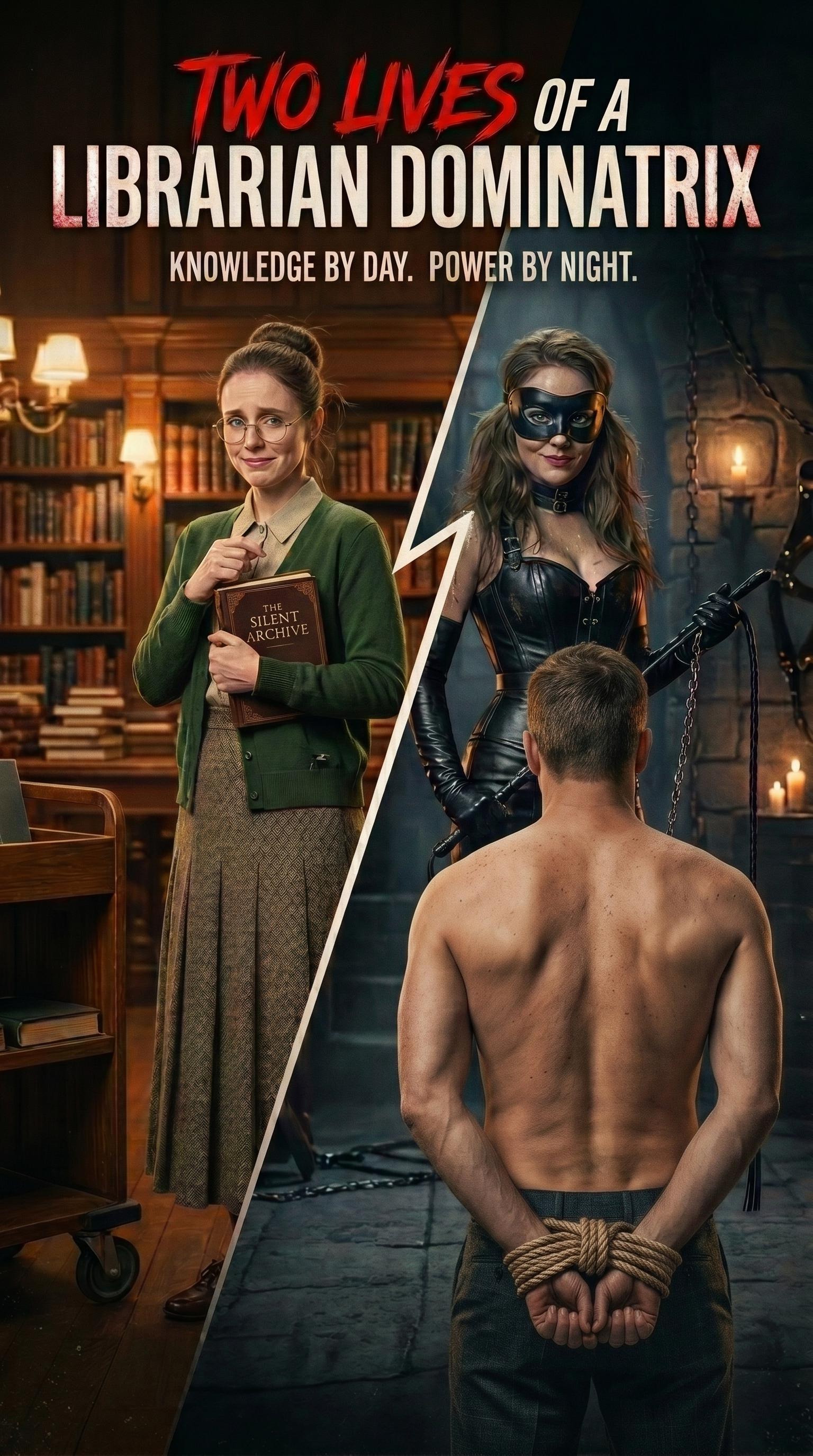 Two Lives of a Librarian Dominatrix — series backdrop
