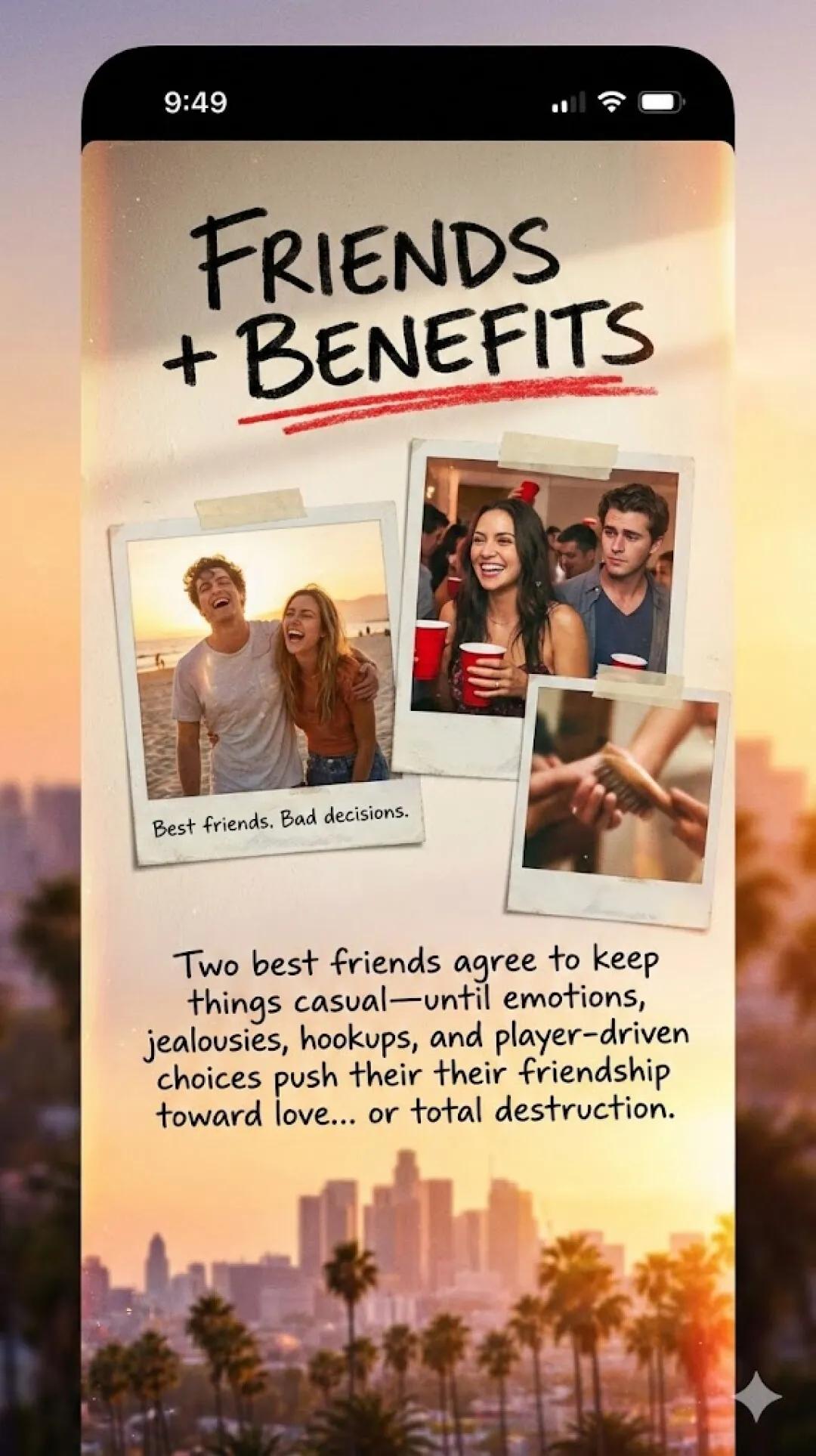 Friends + Benefits — series backdrop