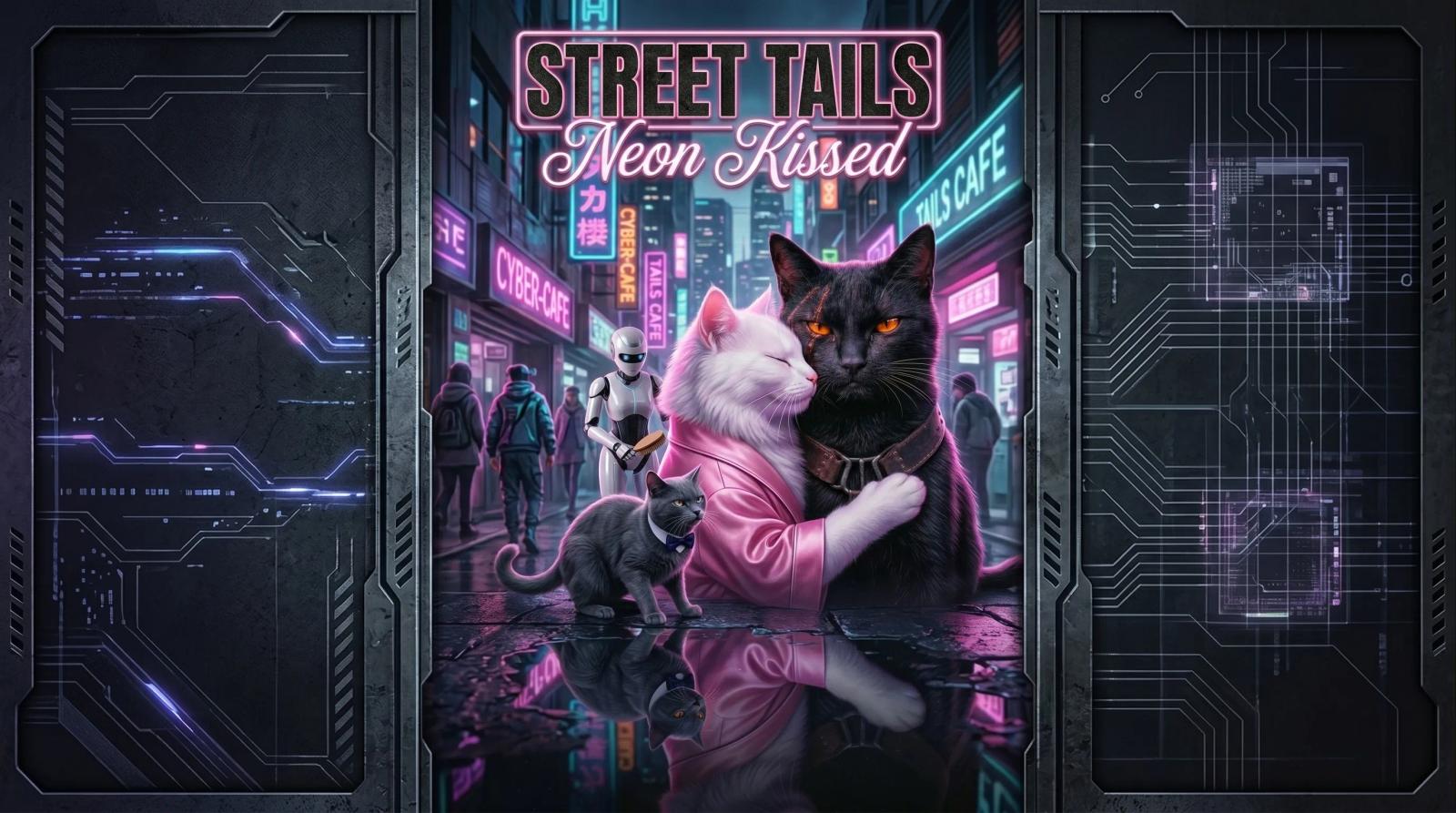 Street Tails Neon City — series backdrop