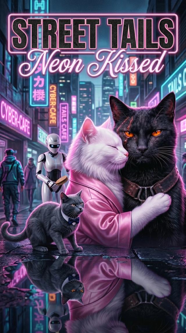 Street Tails Neon City poster