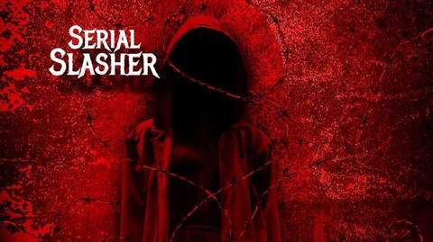 Serial Slasher — text story poster