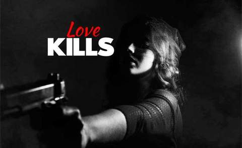 Love Kills — text story poster