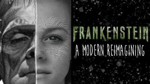 Frankenstein — text story poster