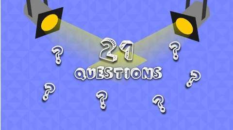 21 Questions — text story poster